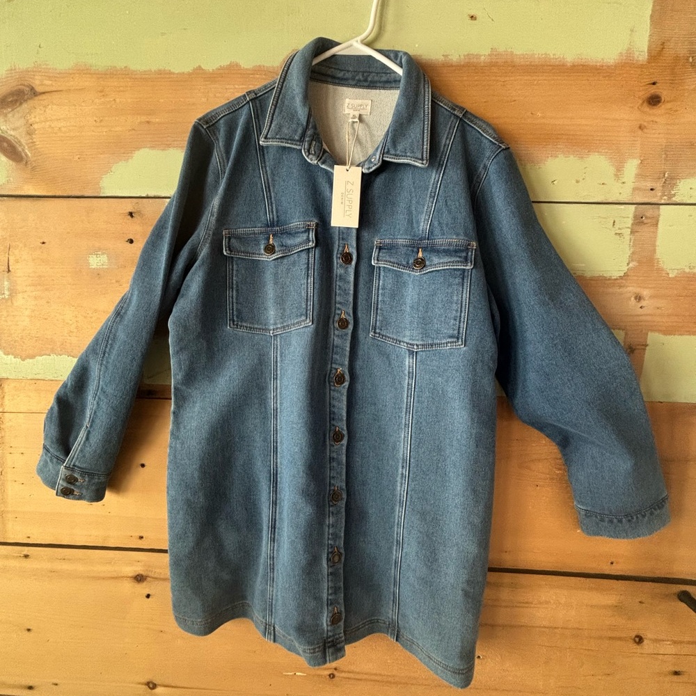 Z Supply Blue Denim Dress
